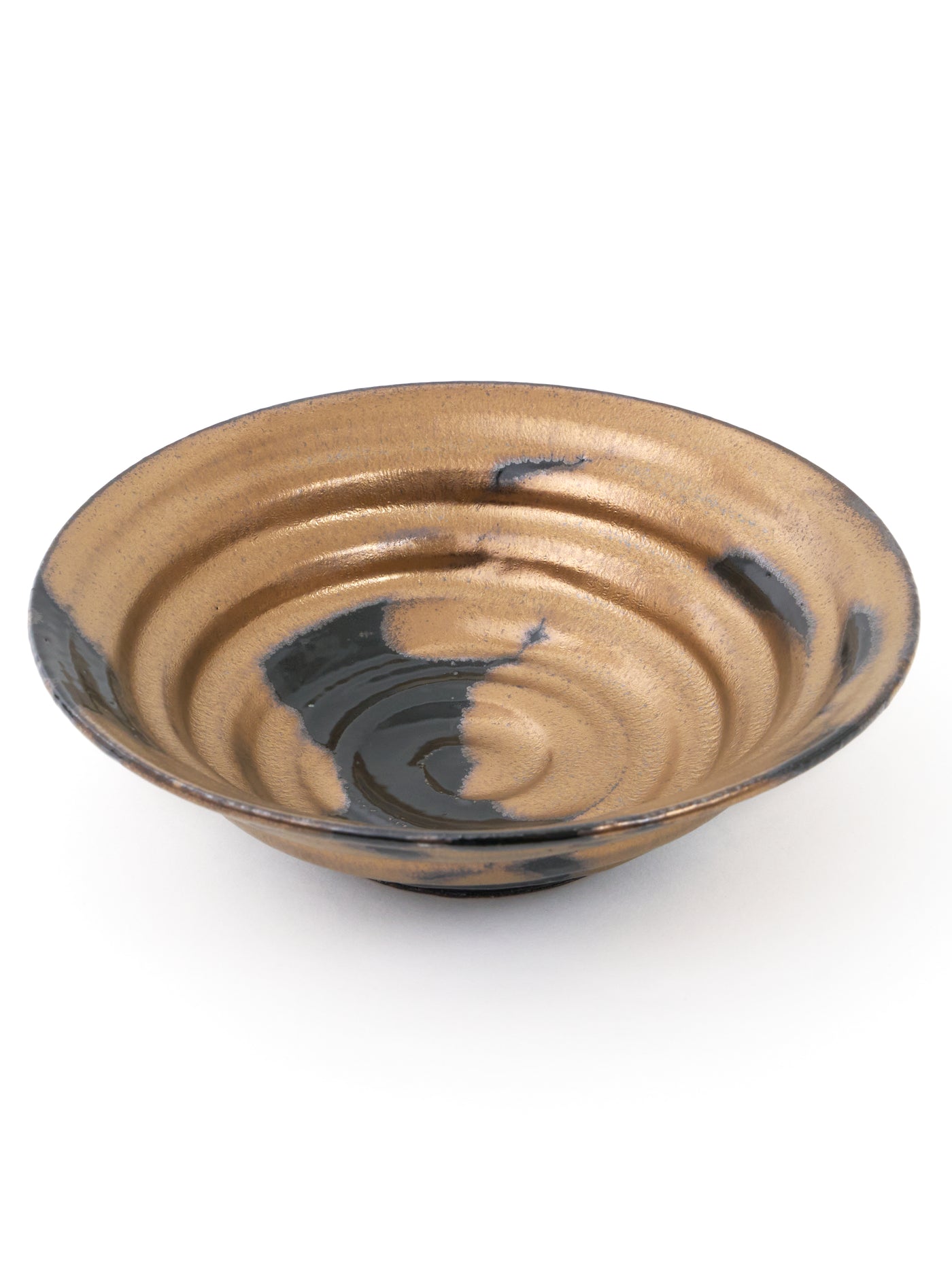 Zen Gold Kyoto Ware Serving Bowl by Ninshu (8"/21cm)