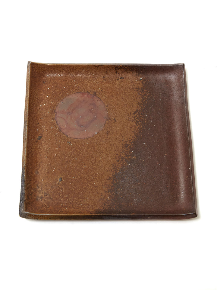 Square Bizen Ware Sushi Plate by Hozan | Japan Objects Store