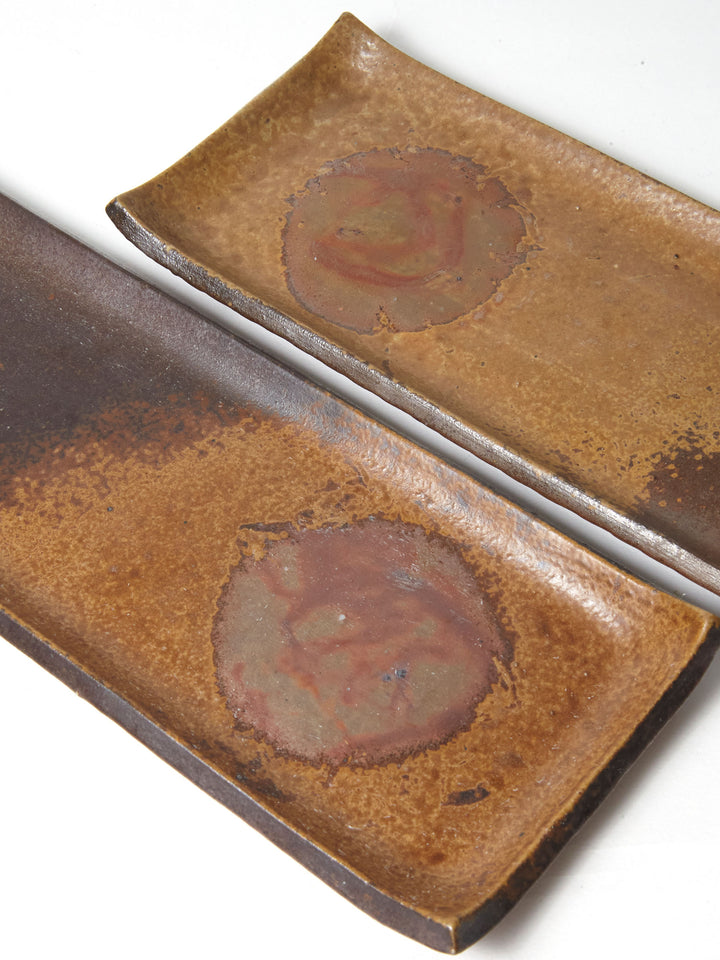 Long Bizen Ware Sushi Platter by Hozan | Japan Objects Store