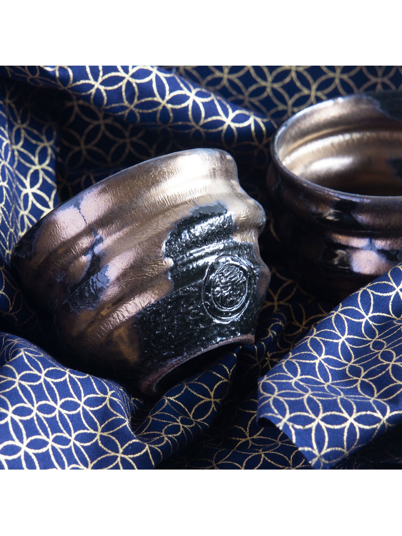 Zen Gold Kyoto Ware Teacup Set by Ninshu | Japan Objects Store