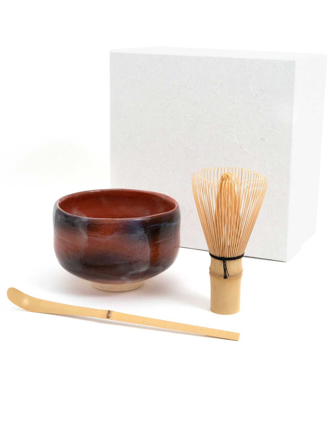 Raku Pottery Chawan Matcha Bowl Set by Juraku | Japan Objects Store