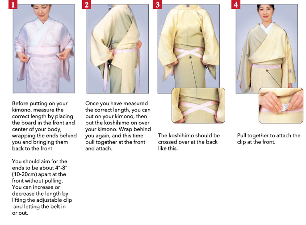 How to use elasticated koshi himo belt
