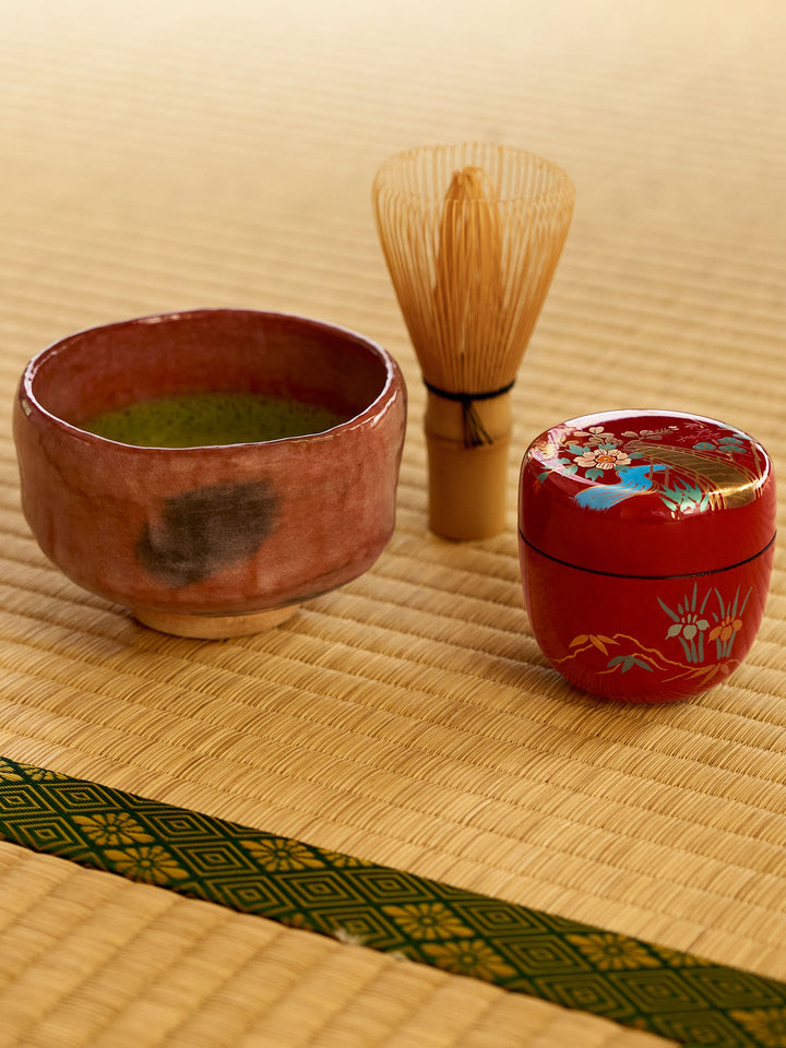山中紅漆蒔繪茶棗| Japan Objects Store