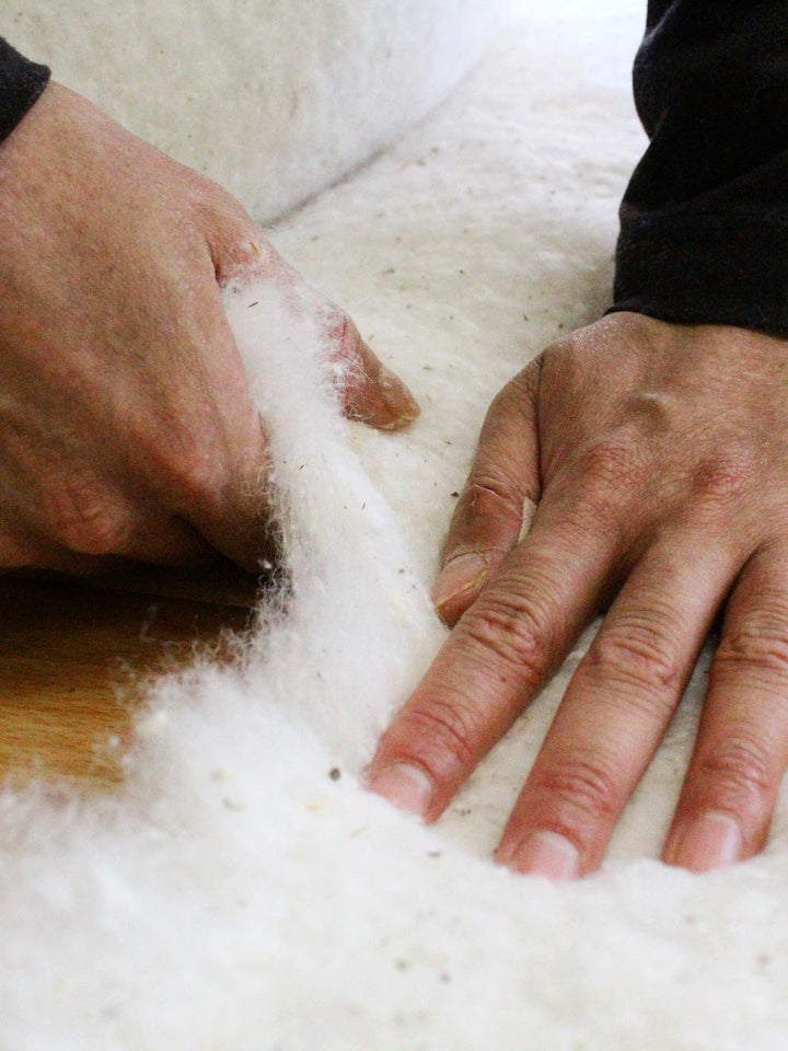 Shibori Black Ojami Zafu Cushion | Japan Objects Store